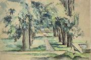 Paul Cezanne Avenue of Chestnut Trees at Jas de Bouffan oil painting reproduction